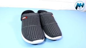 Sandal Selop Sepatu Laki Hitam Murah / Sepatu Kuliah / Sandal Tahan Air Sepatu karet pria 8153