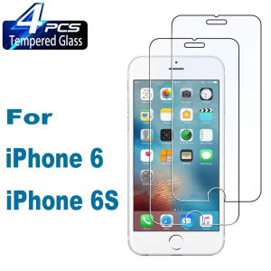 4Pcs Tempered Glass For iPhone 6 6s 7 8 Plus SE 2020 2022 Screen Protector Film