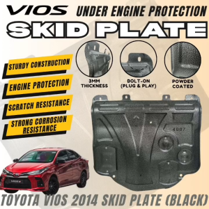 CPO SKID PLATE COVER TOYOTA VIOS 2014 BLACK (12431)