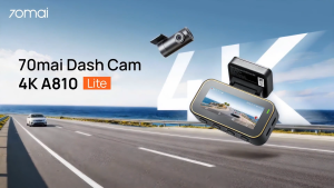 [2026 NEW] 70mai A810 Lite Dashcam 4K Resolution + HDR | 4G Connectivity | Supercapacitor | Built-in GPS | Dual Recording