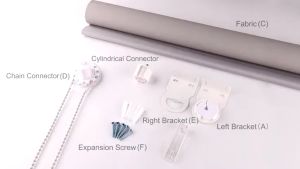 100% Blackout Curtain Roller Blinds Shades Sleek Eco-Friendly Window Blinds for Home & Office