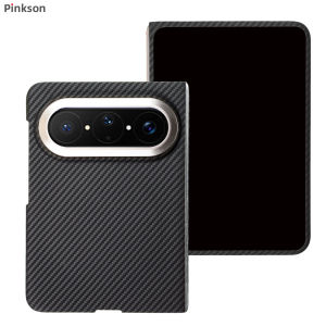 pinkson | Ultra-thin Kevlar Full-coverage Matte Hard Case Central Axis Hinge Magnetic Mobile Phone Shell