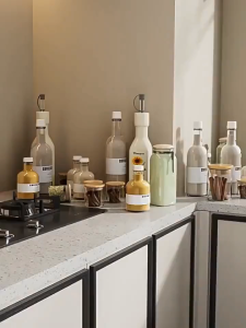 Kitchen seasoning rack narrow side storage rack cabinet side pull locker