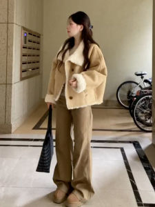 Homecore | Spring Autumn Flannel Fleece Lined Coat
