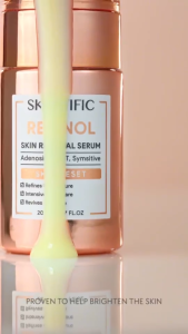 SKINTIFIC Retinol Skin Renewal Serum 20ml Skin Reset With Adenosine EGT Symsitive Smooth Lines & Wrinkles Boost Skin Firmness Anti-Aging Intensive Acne Care Facial Serum