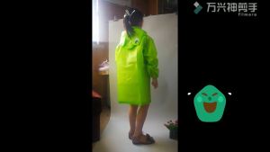 【2-8 Years】Cartoon Kids Raincoat Poncho PVC+ Waterproof Polyester For Children Boys Girls Primary School Student Rainwear Rain Gear