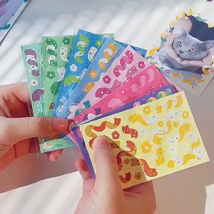 【Pharaoh🎀COD】1PCS Pita Baru Seri Pita Laser Stiker Mengejar Bintang Kartu Kecil Stiker Dekoratif Pita Bersinar