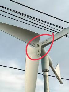 แป้นกังหันสําหรับใส่ใบ1m. (ไม่มีน๊อตให้นะครับ)