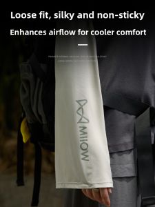 MiiOW | Womens Ice Silk Sleeve Summer Sun Protection UV Protection Outdoor Cycling Arm Protector Sleeve Fashionable Knitted Gloves