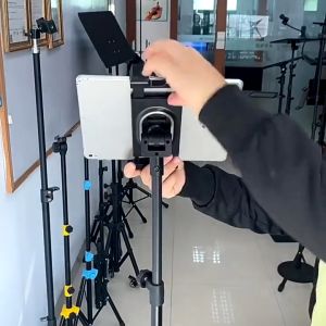 155cm Portable Phone Tablet Stand Tripod With Wheel Premium Quality Mobile Holder Height Adjustable Movable Home Office