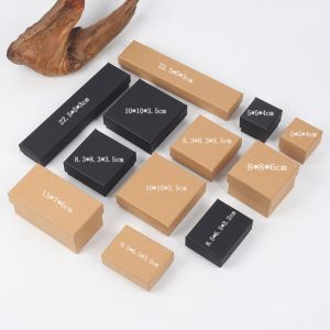 Kraft Box Gift Box Rectangular Custom Packaging Box Gift Box Small Size Mini and Simple Necklace Jewelry Box