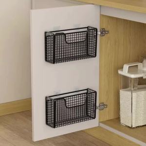 Giá Để Đồ Giá Treo Màng Bọc Thực Phẩm Đa Năng Không Cần Khoan Gắn Cửa Tủ Bếp Giỏ Treo Dụng Cụ Sắp Xếp Nhà Cửa