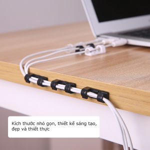 [HCM] VỈ 20C KEO 3M MỚI Nẹp Cố Định Dây Điện Kẹp Giữ Cáp Sạc Nẹp Dây Điện Chống Rối ?Dán Tường TyHome