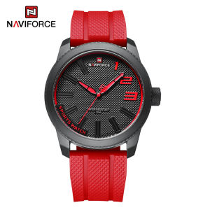 NAVIFORCE Watch for Men Fashion Casual Sport Simple Wristwatch Rubber Strap Watch Shock Resistant Relo Water Proof Original Quartz Watch NF9202T