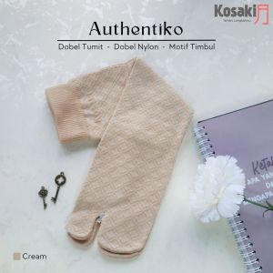 Kaos Kaki Muslimah PREMIUM Jempol Motif KOSAKI AUTHENTIKO Kaos Kaki Dobel Tumit