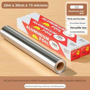 MONLEYTA | Thickened Aluminum Foil Baking Paper Air Fryer Specialized Food Grade Home Use Barbecue Oven Roasting Sweet Potato Tin Paper