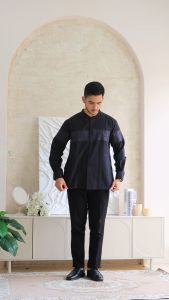 SHABIYAN  Kemeja Pria Bordir Lengan Panjang Katun Premium | 519