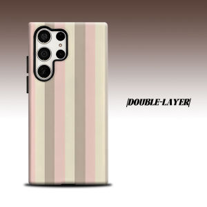 Red Knit Heart For Samsung Galaxy S26 S25 S24 A56 A36 Dual Layer Luxury Fashion Full Lens Protective Case