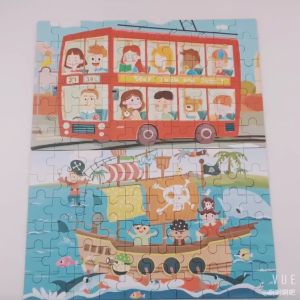 GU Puzzle Jigsaw Kayu 60pcs Kotak Kaleng Besi Puzzle Wooden 60pcs Mainan Edukasi Puzzle Jigsaw Kaleng