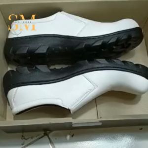 SEPATU SAFETY PUTIH SEPATU KERJA LABORATORIUM SAFETY UJUNG BESI UKURAN 36-43