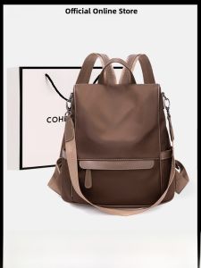 Womens Fashionable Oxford Cloth Backpack Casual Waterproof Cohenkenny Bag Leisure Multi-Functional Shoulder Bag for Youth