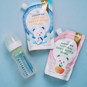 Cottoncare™ Plant-Based Baby Bottle Wash & Nipple Cleanser Hypoallergenic Dish Cleaner Natural Nature Buds Central