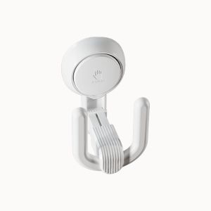 TAILI จุกดูดรองเท้าแตะในห้องน้ำชั้นวางรองเท้าแตะชั้นวางรองเท้าแตะชั้นวางแบบเจาะรูระบายน้ำตะขอเก็บของห้องน้ำที่เก็บของรองเท้าที่ติดตั้งผนังด้านหลังประตูห้องน้ำถ้วยดูดห้องน้ำที่เก็บประดิษฐ์จุกดูด