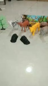 Mainan Binatang Karet Animal World Soft Animal Series OCT 206 | Edukasi Hewan Karet Isi 4 Pcs Set Lengkap Bahan Karet Tebal | Mainan Ternak Binatang Peliharaan Ukuran Sedang Kemasan Kantong | Koleksi Miniatur Berkualitas Dan Murah