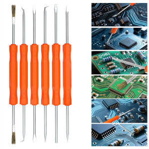 Desoldering Aid Tool Soldering Aid Assist Tools Circuit Board Welding Auxiliary Tools PCB Cleaning Kit Assist Repair Tool 6pcs