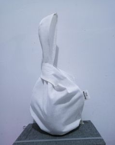 Knot Bag Japanese Knotted Tas Hampers Unik Putih Polos Bahan Katun Blacu Premium