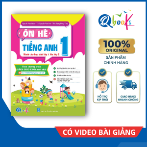 Sách - Ôn hè - Tiếng Anh 1 (Lớp 1 lên 2) - Chương trình mới (Qbooks)