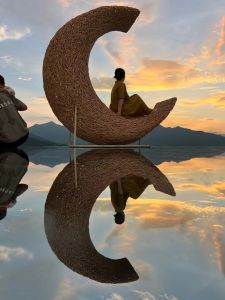 Bali Island Viral Nest Outdoor Wicker Bird Nest Chair Swinging Nest Southeast Asian Style Artistic Design Portable Hanging Chair