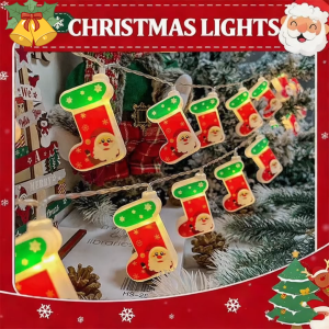 LED Christmas Lights 2M Hats/Candy/Socks Led Fairy Lights 10LED Hanging Battery powered for Tree/Christmas decoration