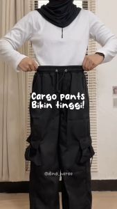 Celana Cargo Highwaist dari TRIPLE R FASHION: Ukuran Beragam & Desain Fashionable