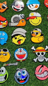Mainan wiper kaca bulat mobil truk bus model baru hiasan wiper emoji terbaru
