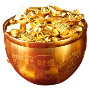 BINYUE | Prosperity Symbol Mini Decorative Gold Ingot Ornament
