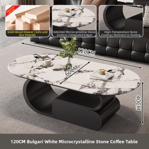 YIYOU | Modern Minimalist Luxurious Creative Oval Coffee Table