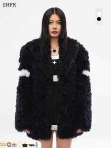 SMFK | Star Celebrity Design Sheepskin Fur Coat Winter High End