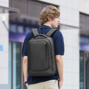 Hk Fashion Backpack for Men Waterproof 15.6 inch Laptop Backpack with USB Charging Business Travel Backpack Male Large Capacity School Bag