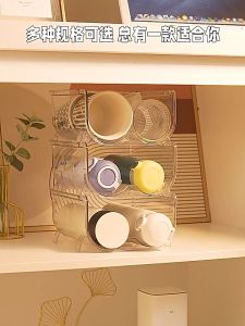 Bottle Organizer Acrylic Tempat Penyimpan Botol Minuman Rak Storage Tumblr Dapur Holder Akrilik Susun