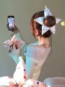 Colorful 3D Star Hair Ties Womens Cute Ball Headband Star Headwear Hair Bands Fashionable Hair Accessories Hair Ropes