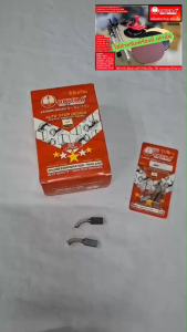 แปรงถ่าน ยี่ห้อ OKURA รุ่น DWS380-SP03 ใช้สำหรับเครื่องปาดหน้าปูน ผนังเบา พร้อมด้าม ยี่ห้อ OKURA รุ่น A-OK-DWS380LR