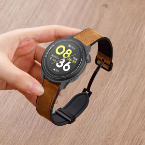 หนัง + ซิลิโคน 20 มม.22 มม.สายรัดข้อมือสำหรับ COROS PACE 3/2 สมาร์ทนาฬิกาไม่จำกัดเพศพับสายรัดหัวเข็มขัดแม่เหล็กใช้งานร่วมกับเพซ เอเพ็กซ์ 1/2 โปร