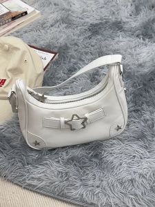 New Design Y2K original Shoulder Bag Medieval Retro Leather Girl Messenger Bag Denim hand carry Underarm Bag