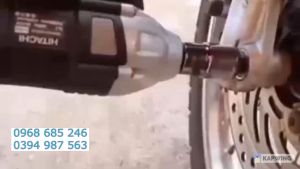 Máy siết bulong chính hãng HITACHI 118V siêu hot BH 12TH tặng 4 khẩu