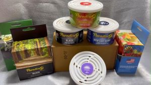 Thanh Nén Tinh Dầu Thơm Ô Tô PARADISE AIR 42G Nhập Khẩu USA Dạng Lon Cắt Sẵn HƯƠNG TRÁI CÂY - Thanh Nén Thơm Ô Tô Sáp Thơm Ô Tô Khử Mùi Xe Hơi CAO CẤP NCAR