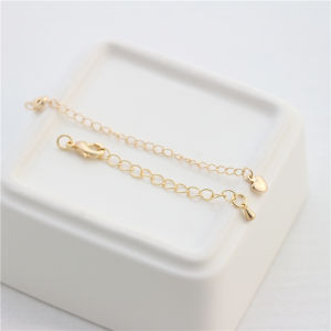 Dây Chuyền Vàng Thật Mạ Đồng Dài Thêm 7cm Khóa Hình Con Rồng Phụ Kiện Trang Sức DIY Dây Chuyền Hình Trái Tim Giữ Màu