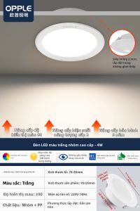 OPPLE | Đèn LED Nhúng Kim Loại Nhôm 75mm