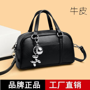 Túi Đeo Chéo Da Bò Đeo Vai Đơn Túi Bowling Cổ Điển Mới 2025 Túi Xách Nữ Thời Trang Mùa Hè 2025 Túi Đeo Chéo Mềm Mại