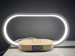 Night Lamp | Wireless Charging | Charging Port | Time Display